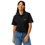 Womens pique polo shirt
