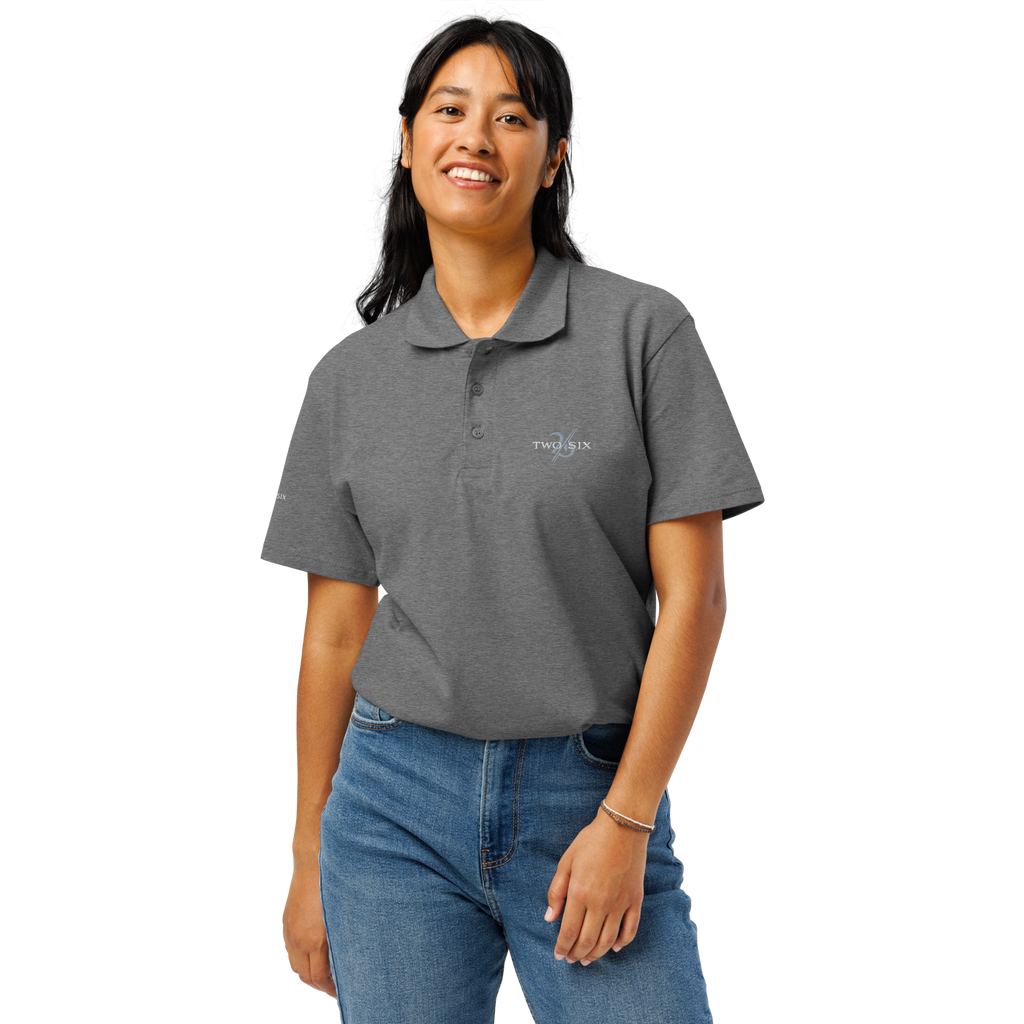 Womens pique polo shirt