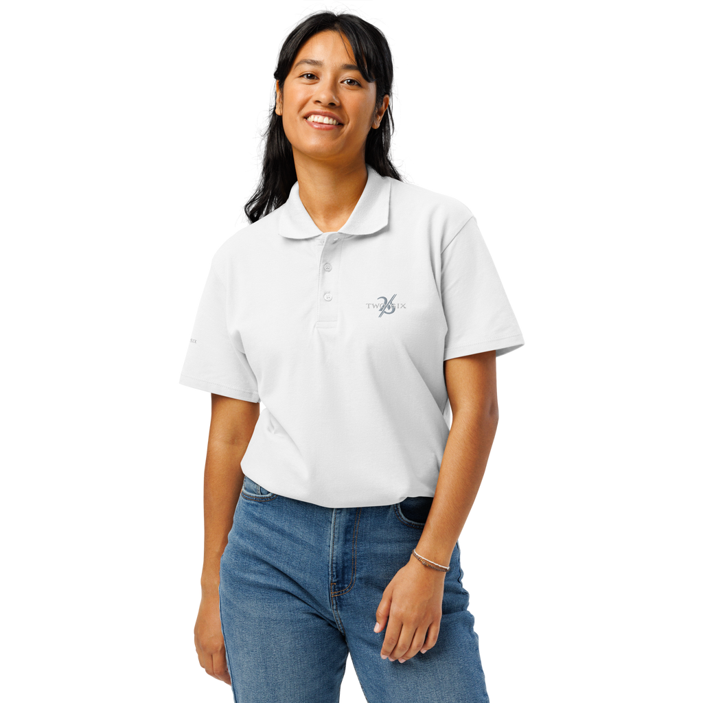 Womens pique polo shirt